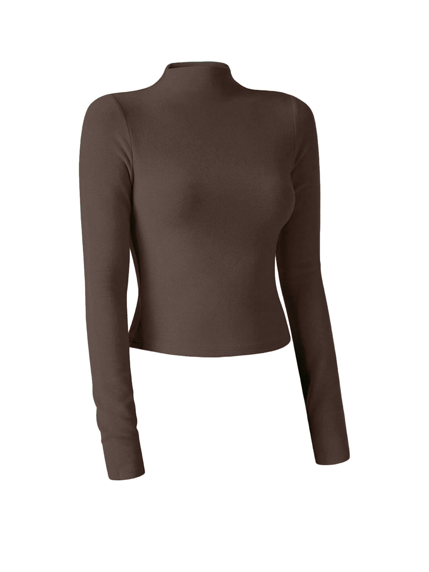 Thermal Mock Neck Long Sleeve Top