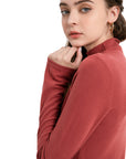 Thermal Mock Neck Long Sleeve Top