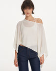 Convertible Off-Shoulder Cape Top