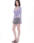 Cowl-Neck Two-Piece Top