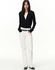 Cropped Two-Way Zip Hoodie