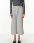 Cropped Wide-Leg Capri Pants