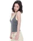 Cross-Back Layered Tank Top