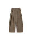 Double-Pleat Barrel-Leg Pants