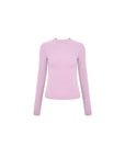 Fitted Crewneck Long-Sleeve Tee