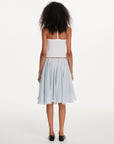 Gathered A-Line Midi Skirt