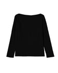 Boat Neck One Shoulder Top