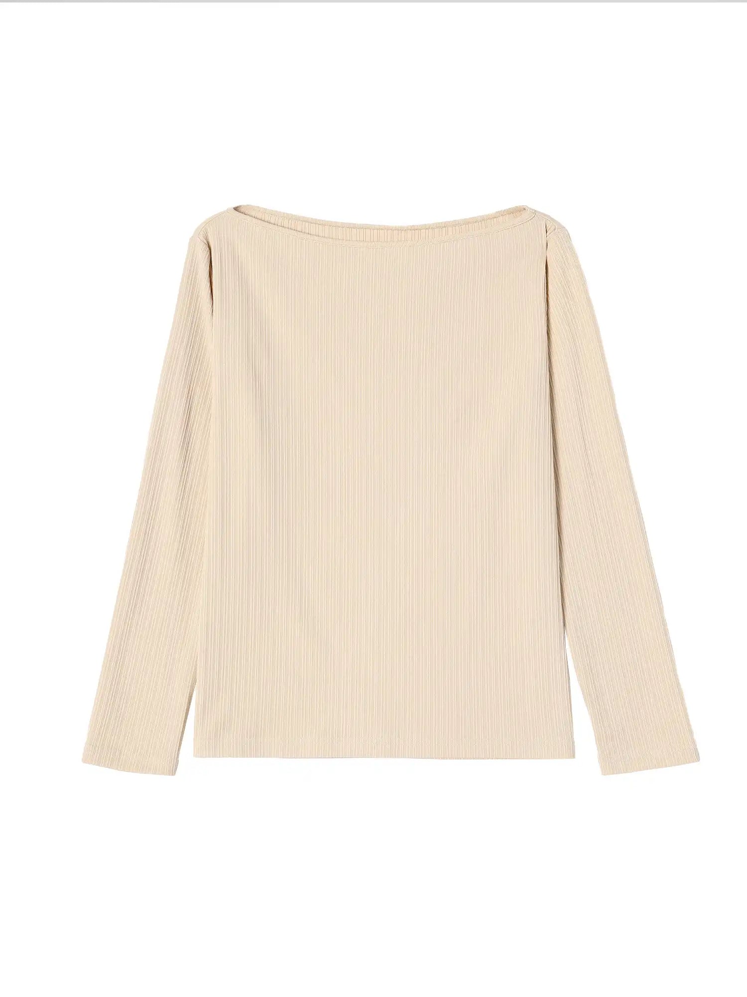 Boat Neck One Shoulder Top