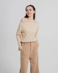 Boat Neck One Shoulder Top