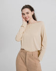 Boat Neck One Shoulder Top