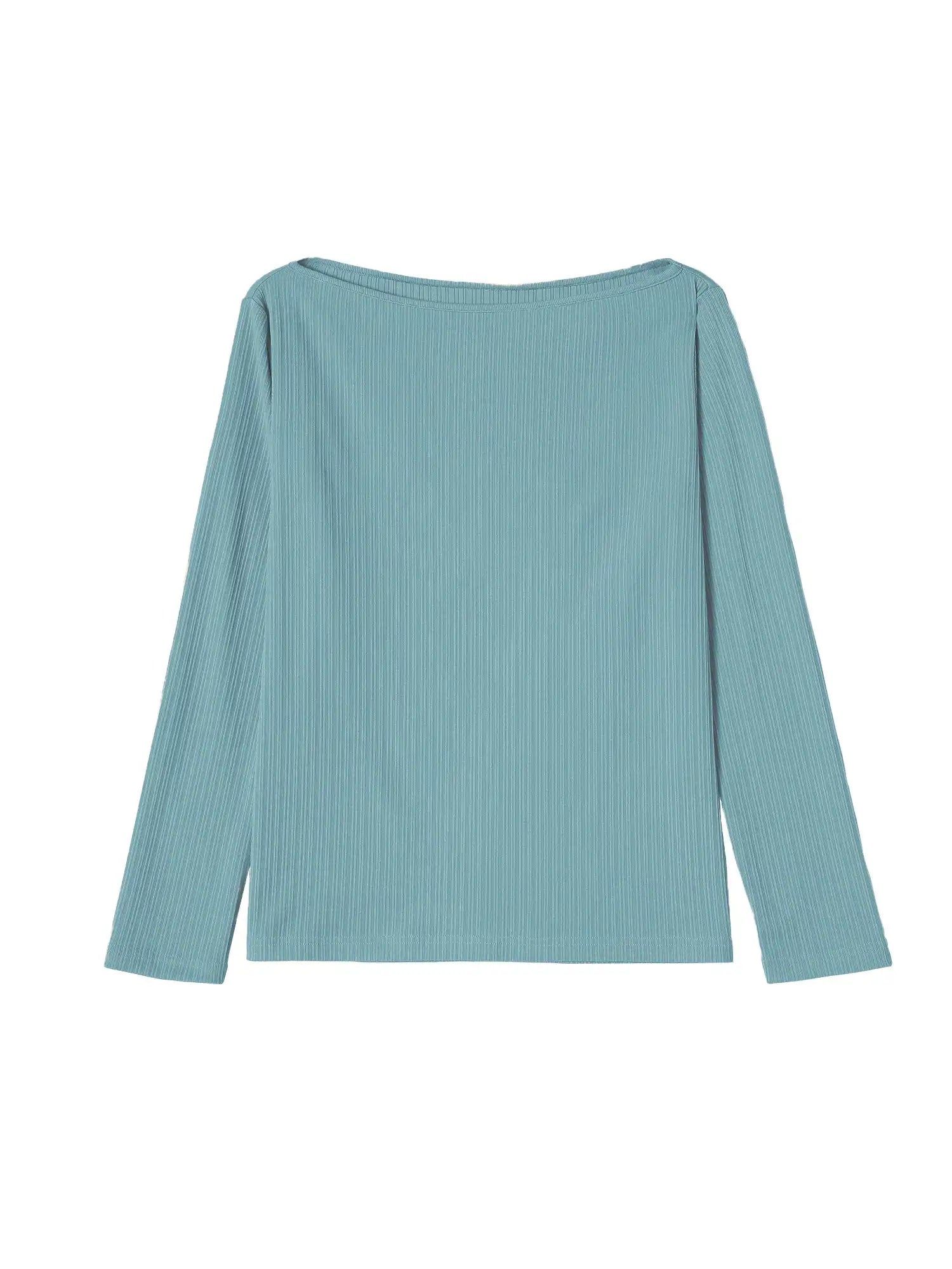 Boat Neck One Shoulder Top
