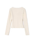 Thermal Ruched Side Slim Fit Top