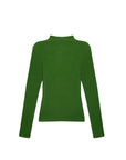 Asymmetric Cutout Mock Neck Top