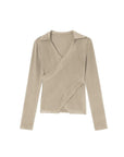 Thermal Cross V-Neck Top