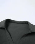 Thermal Cross V-Neck Top