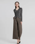 Thermal Cross V-Neck Top