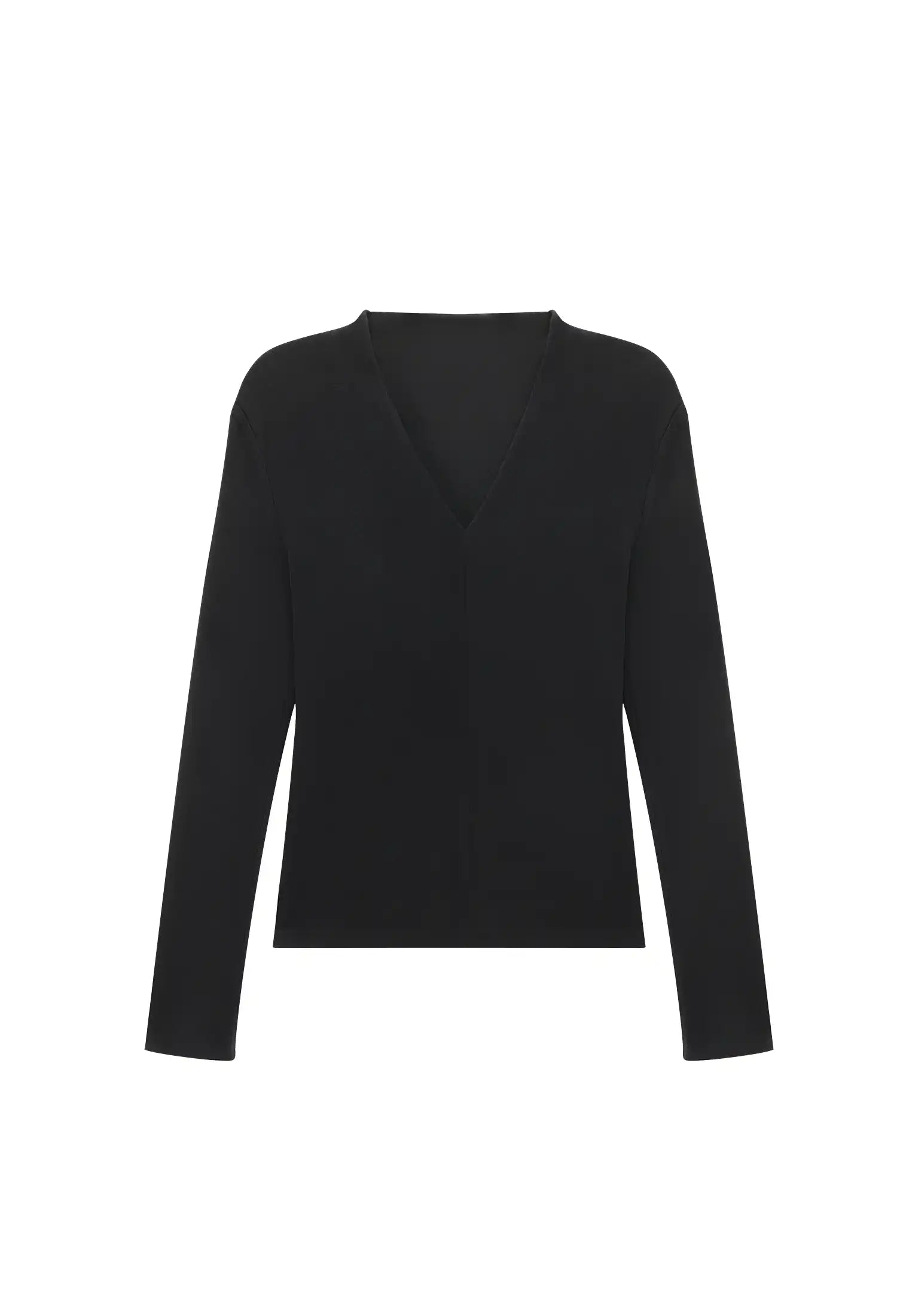 Thermal V-Neck Long Sleeve Top