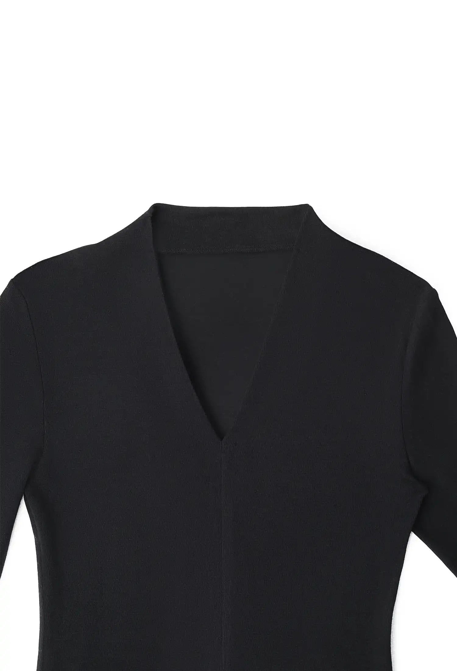 Thermal V-Neck Long Sleeve Top