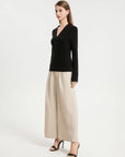 Thermal V-Neck Long Sleeve Top