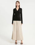 Thermal V-Neck Long Sleeve Top
