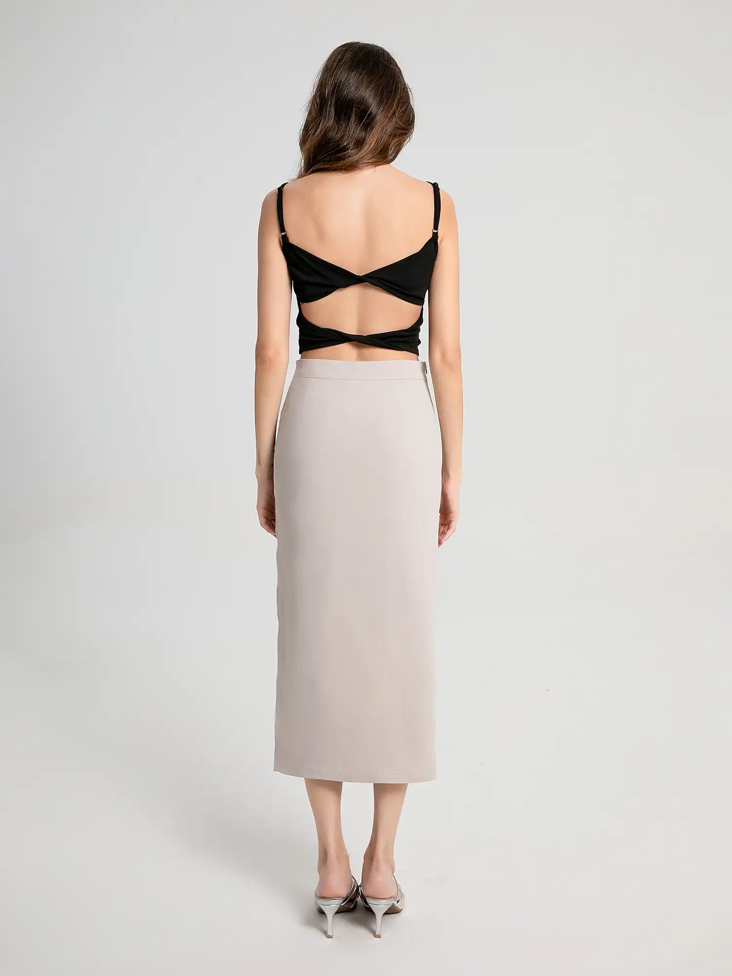 Low Back Butterfly Twist Tank Top