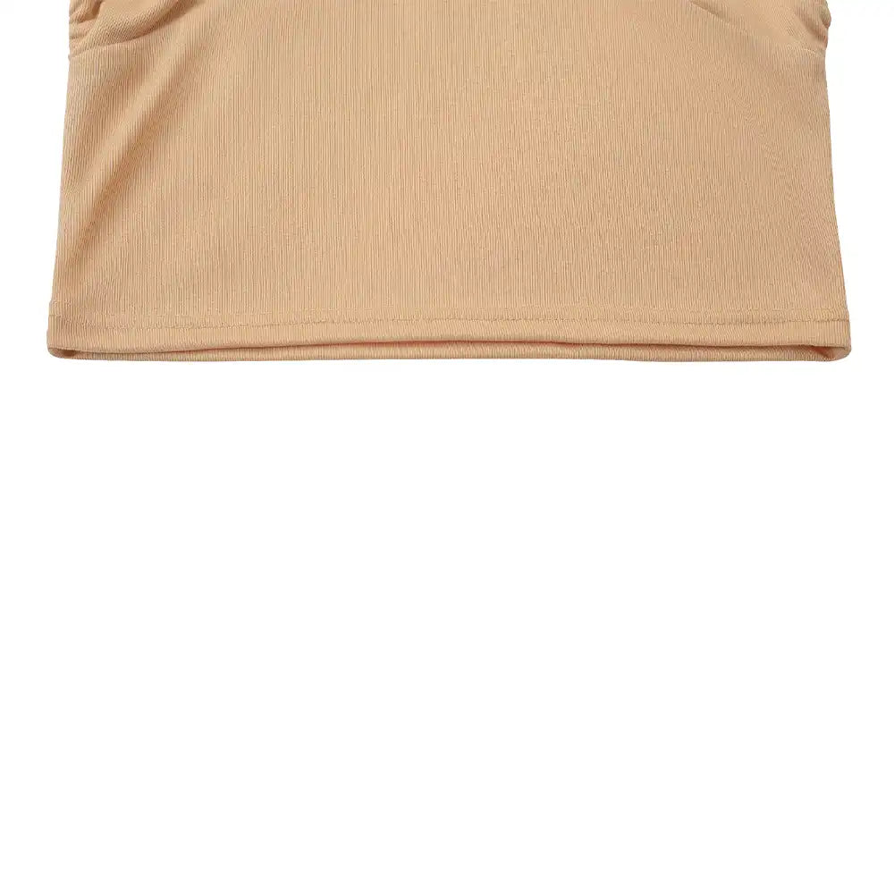 Ruched sides Cross Neck Tank Top