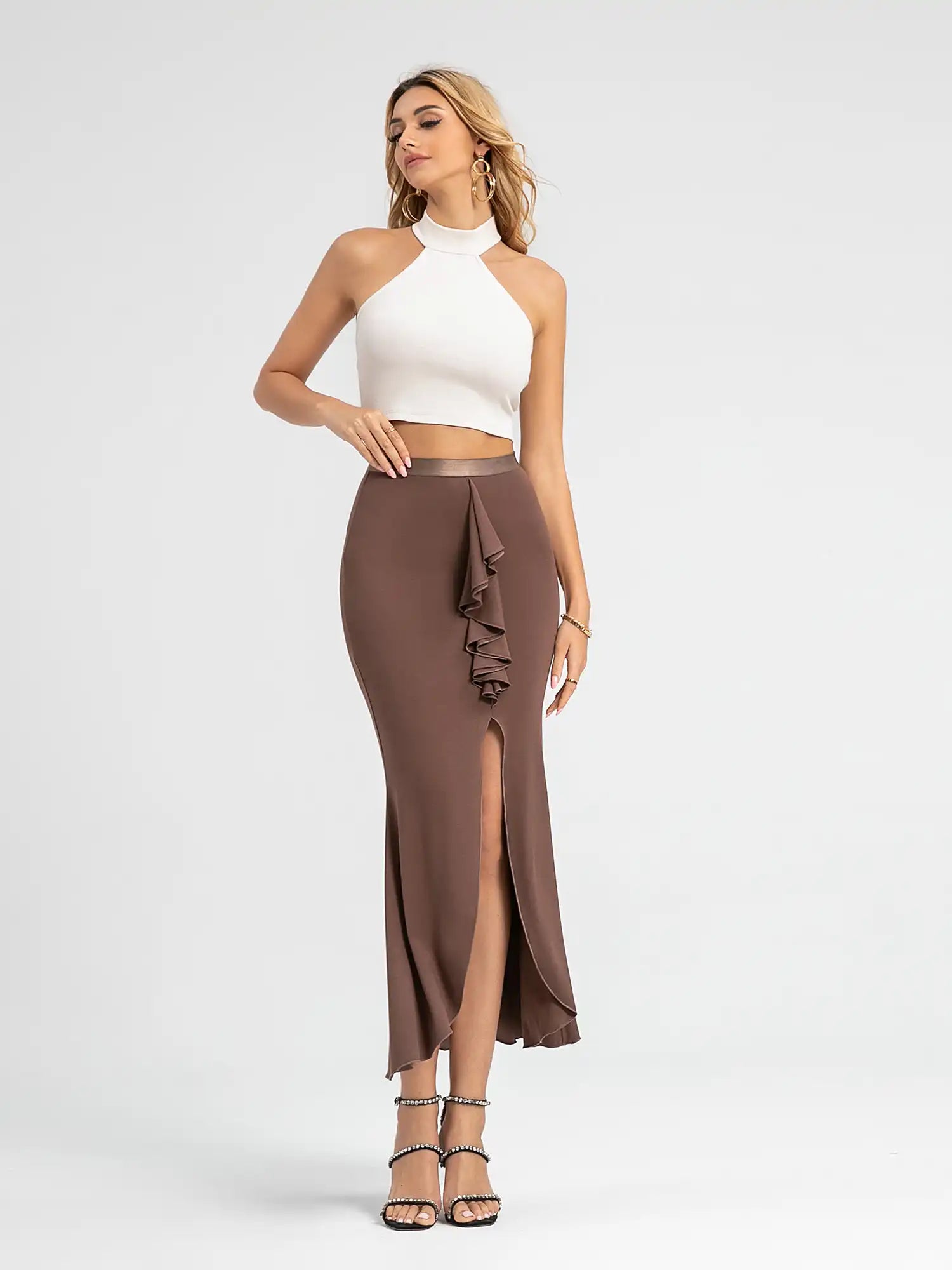 Halter Open Back Tank Top