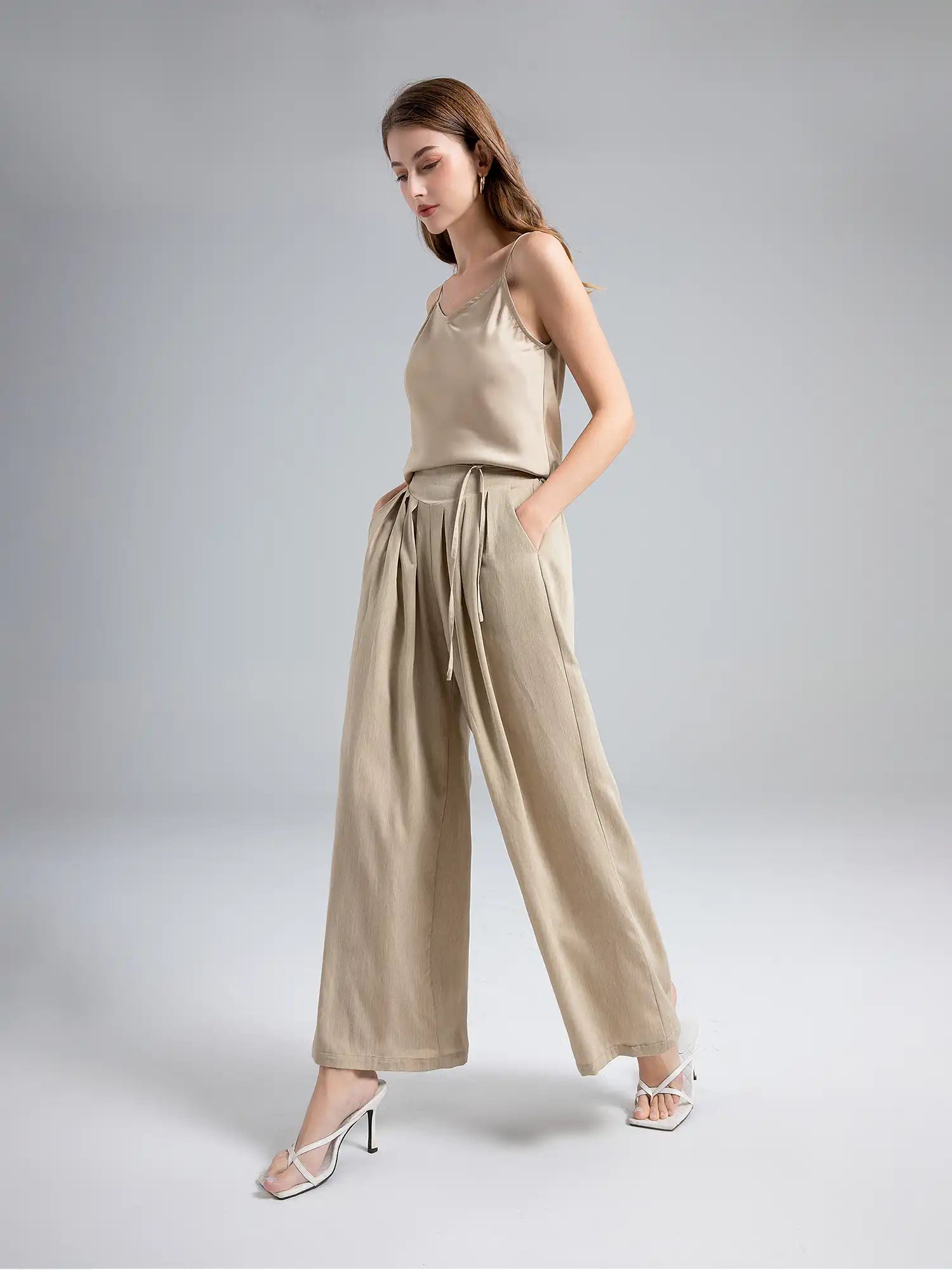 Buffed Silk-like Tank Top