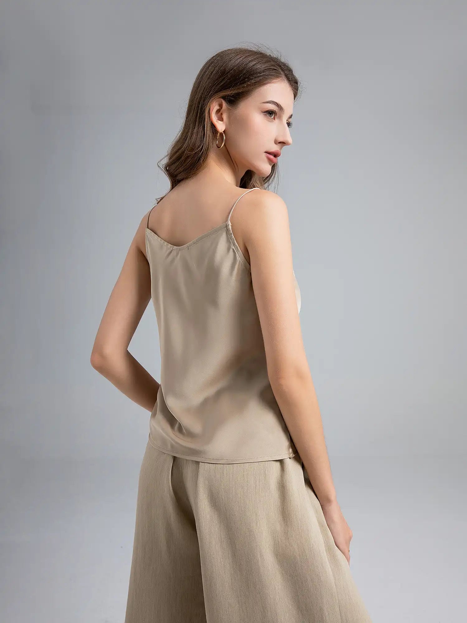 Buffed Silk-like Tank Top