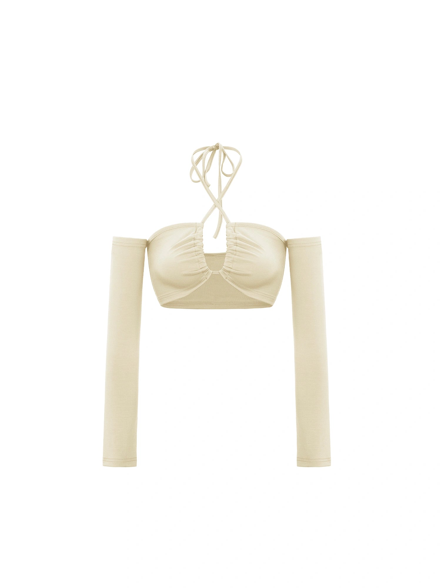 Drawstring Halter Neck Tank Top