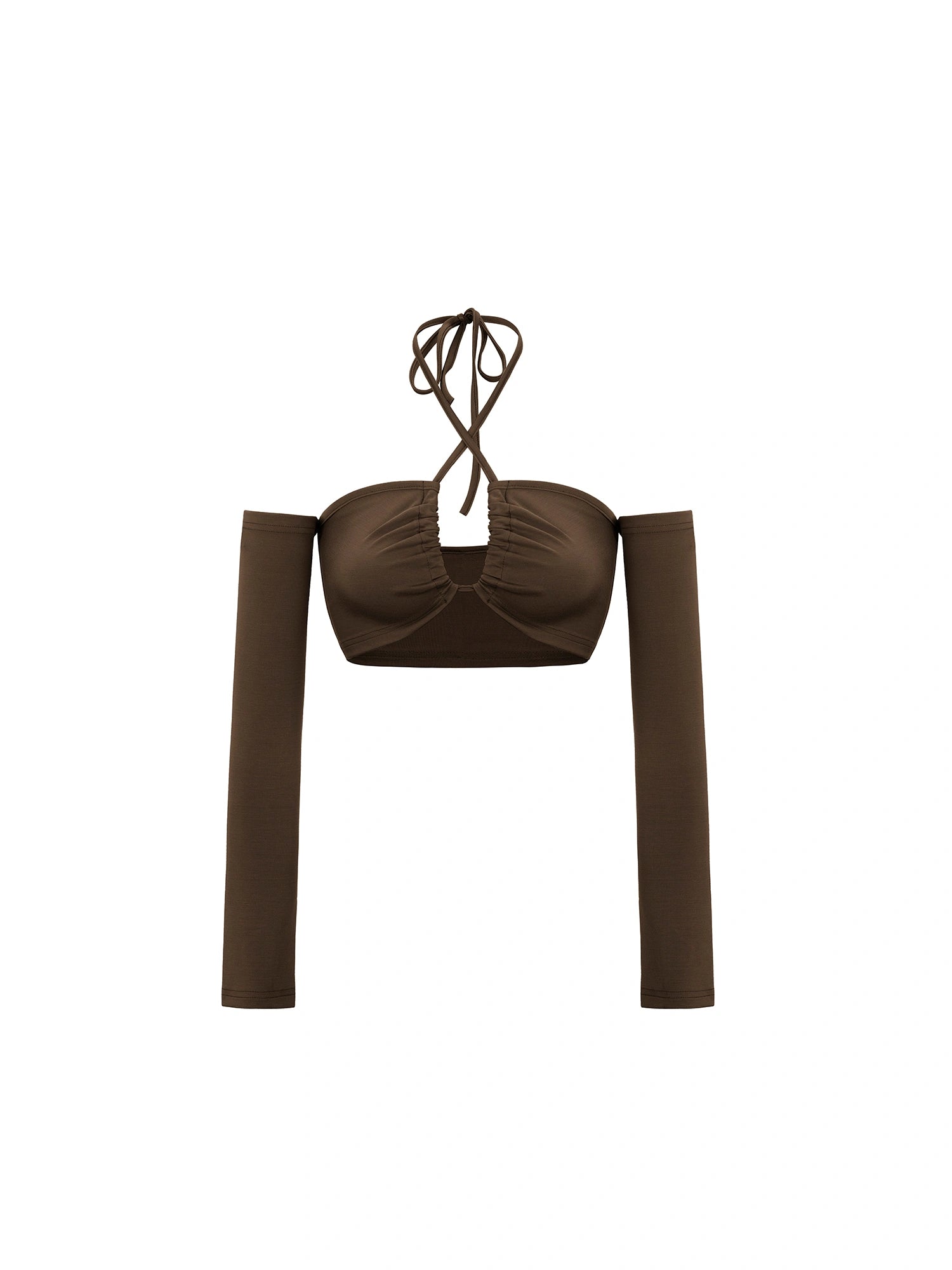 Drawstring Halter Neck Tank Top