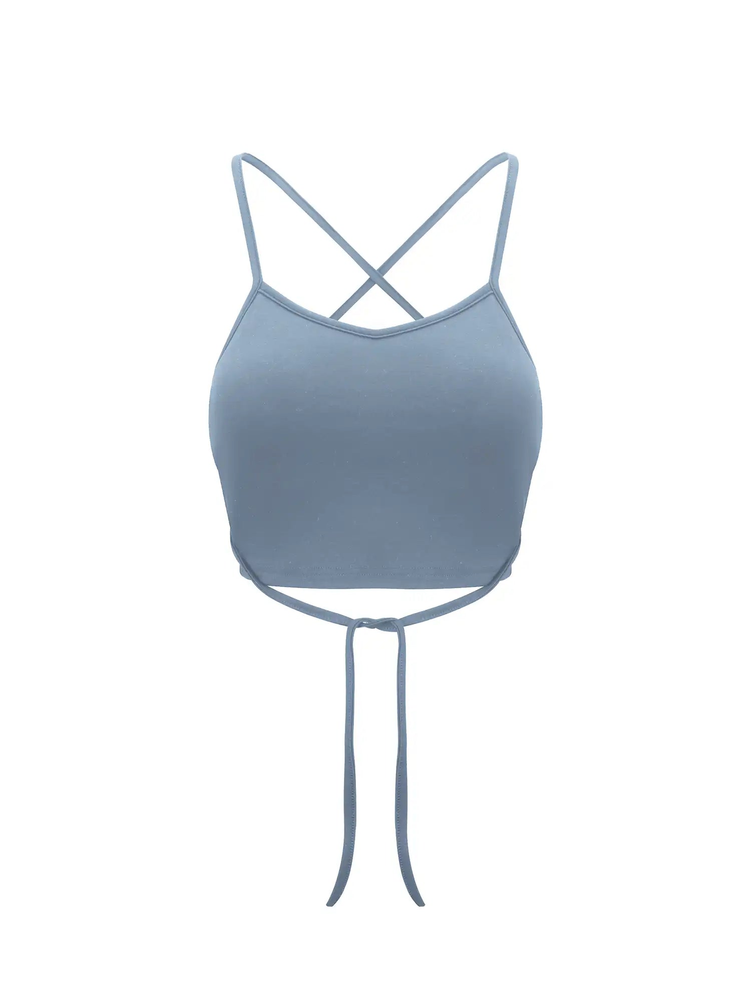V-Neck Drawstring Tank Top