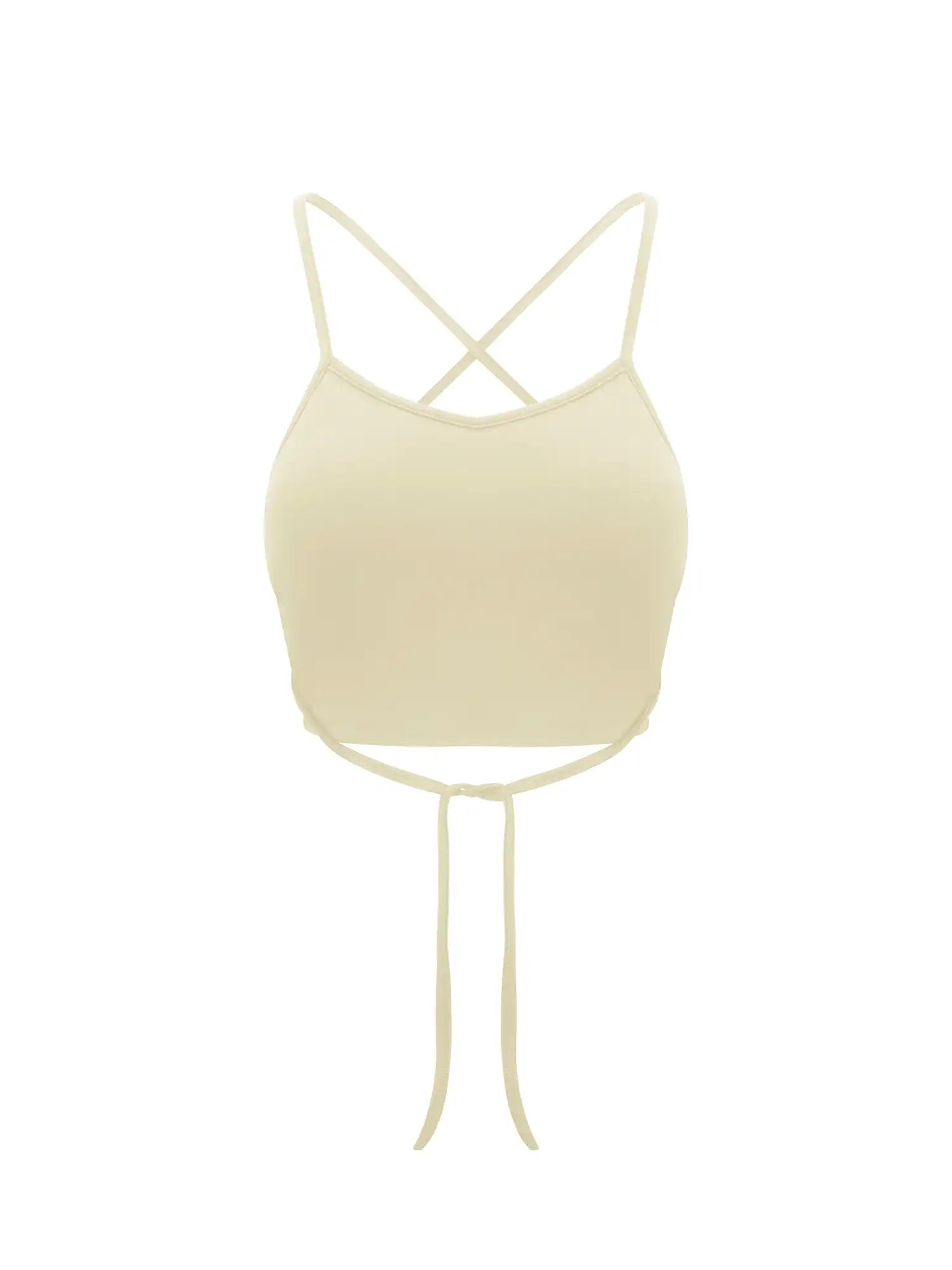 V-Neck Drawstring Tank Top