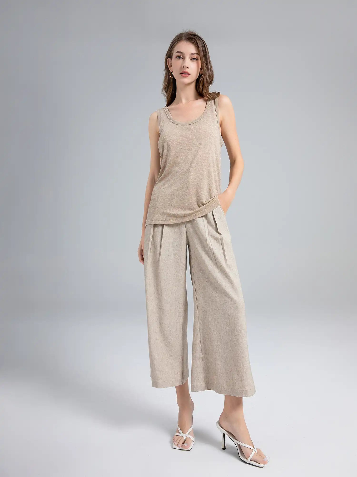 Merino Relaxed Loose fit tank top