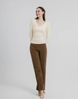 High-waist Straight Leg Versatile Pants