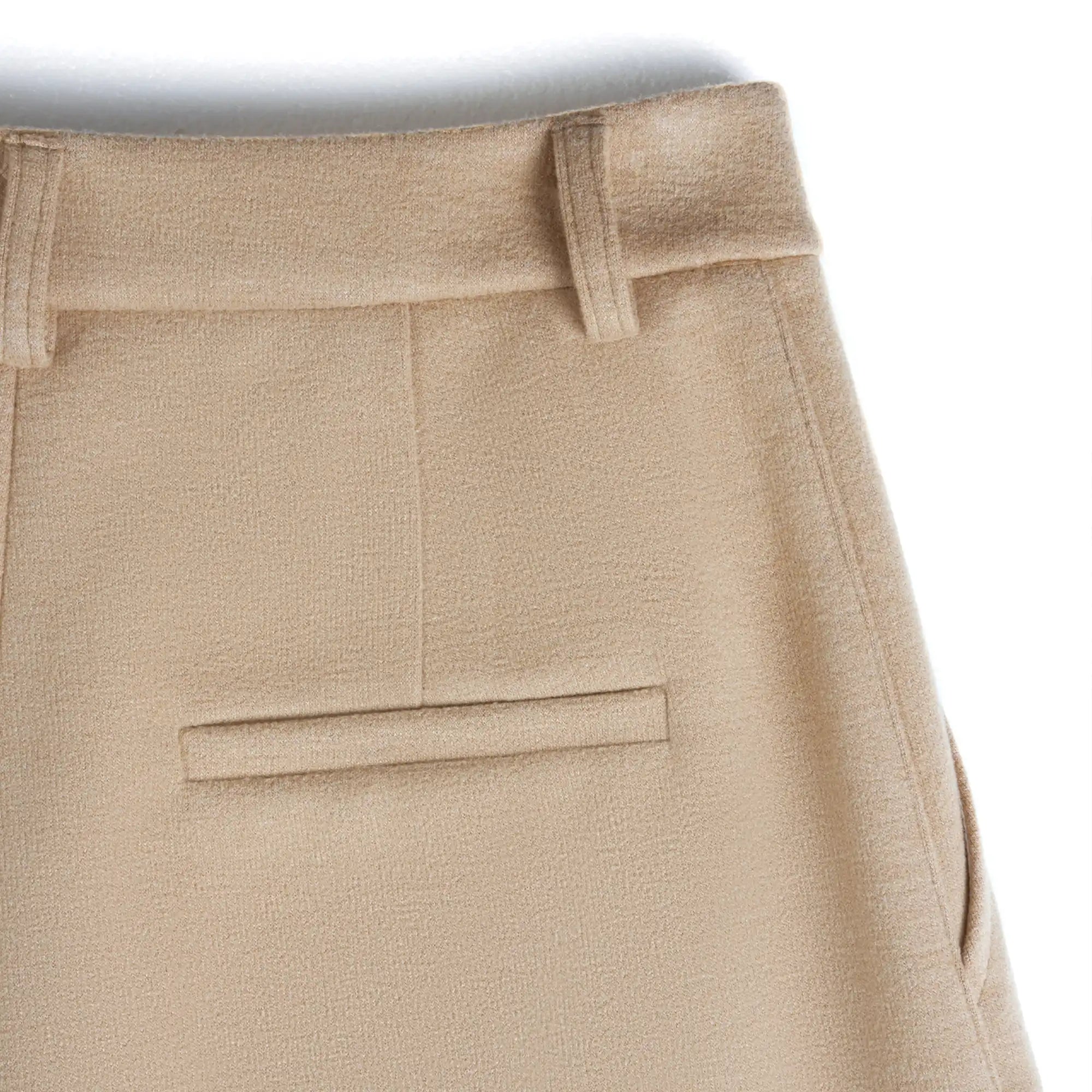 High-Waist Straight Leg Casual Trousers