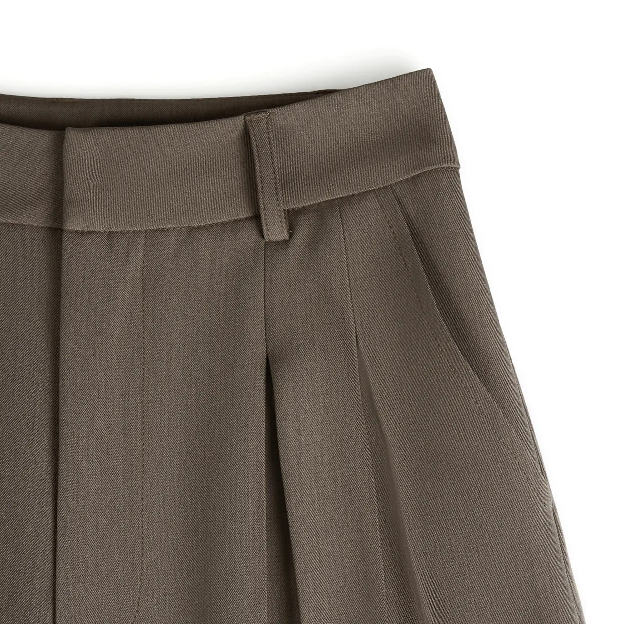 High Waist Straight Leg Suit Pants