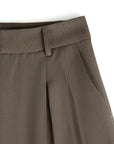 High Waist Straight Leg Suit Pants