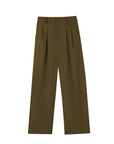High Waist Straight Leg Suit Pants