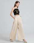 High Waist Relaxed Straight Leg Pants