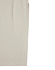 High Waist Ruched Sides Slit Midi Skirt