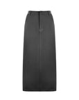 High Waist Slit Side Suit Maxi Skirt