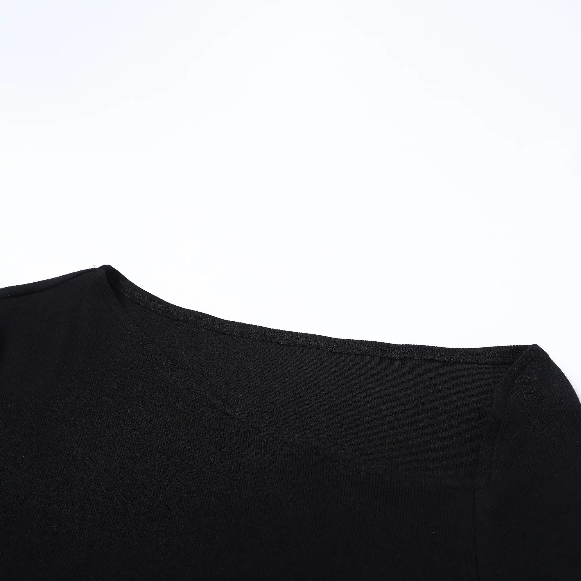 Slit Hem Slim Fit Long Sleeve Dress