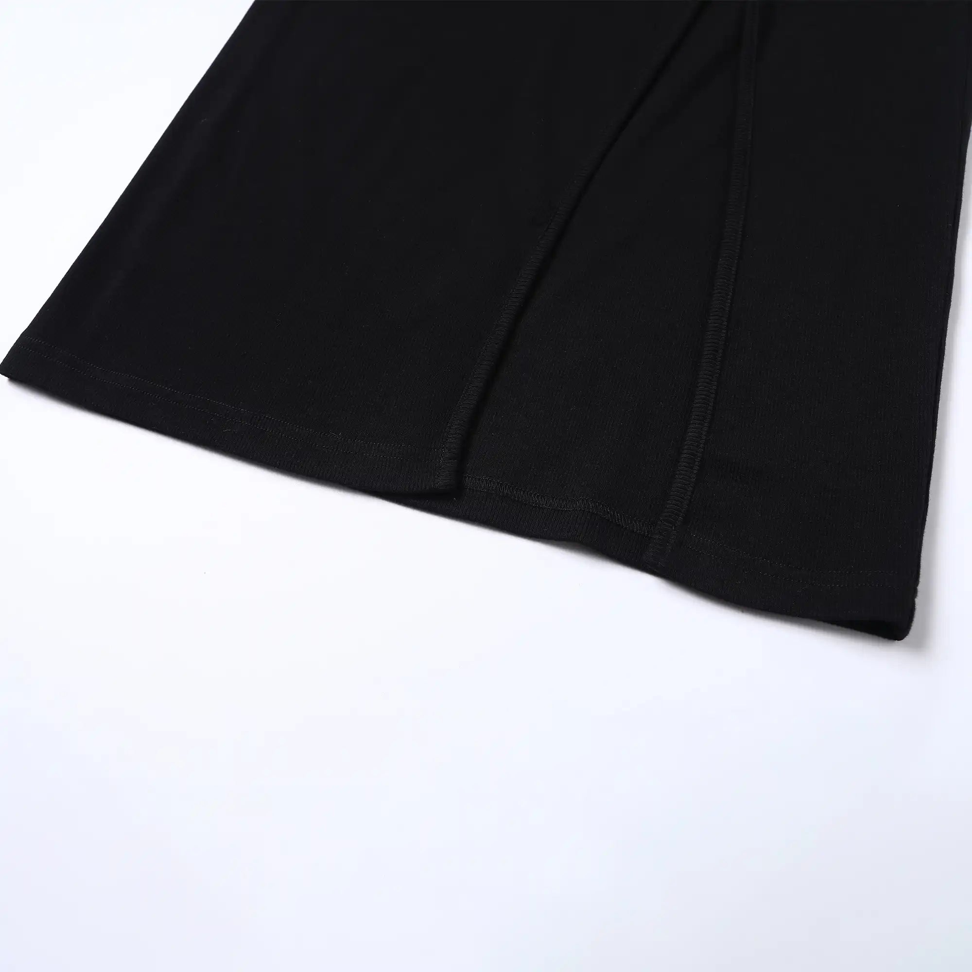 Slit Hem Slim Fit Long Sleeve Dress