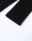 Slit Hem Slim Fit Long Sleeve Dress