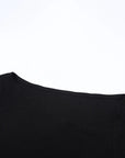 Slit Hem Slim Fit Long Sleeve Dress