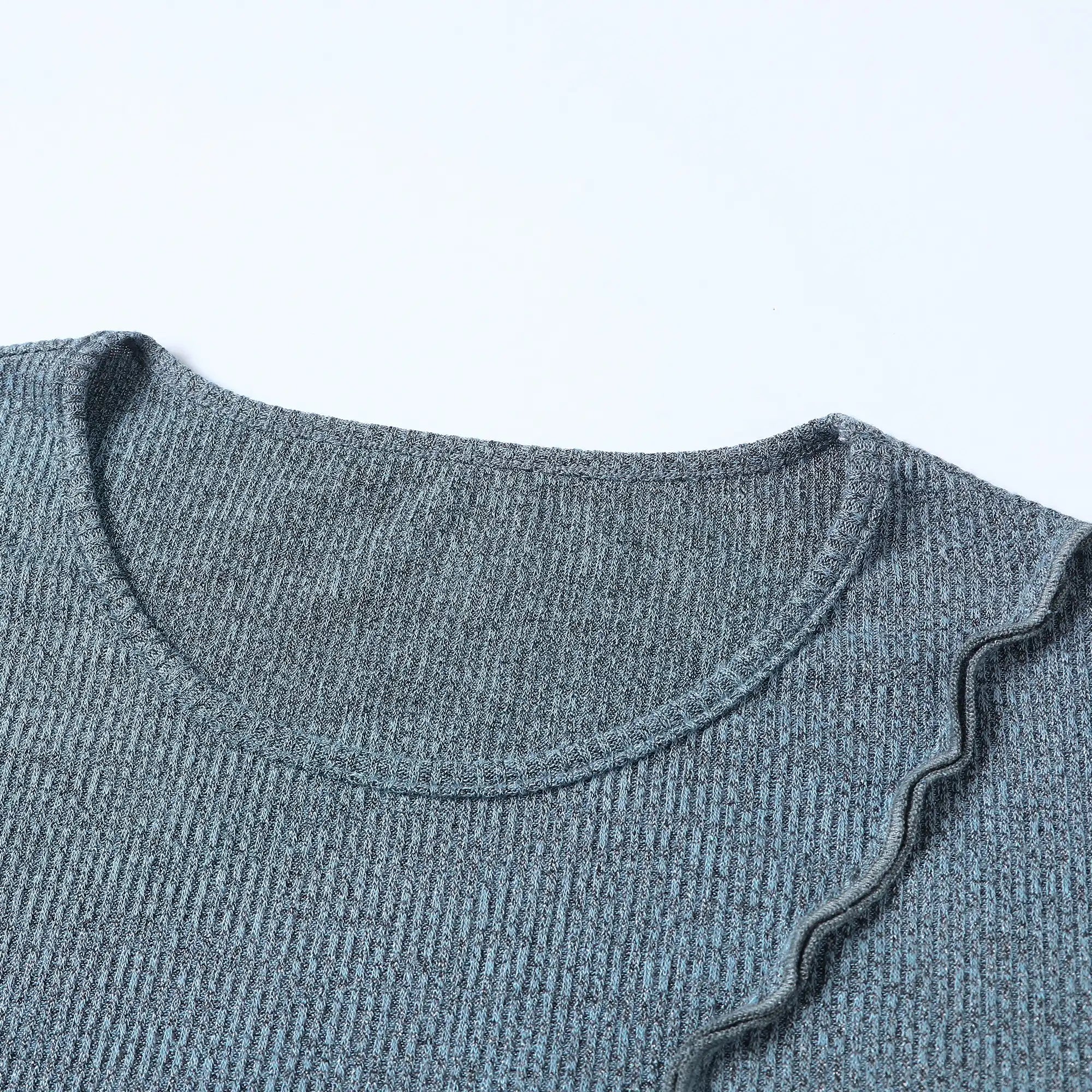 Round Neck Irregular Cu Long Sleeve Dress