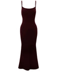 Low back slip maxi dress