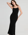 Low back slip maxi dress