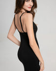 Low back slip maxi dress